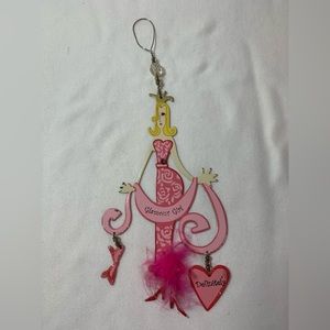 Glamour girl ornament pink heart feathers sunset vista designs woman